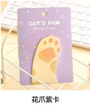 24 Kos Kreativni N-Krat Objavil korejska Različica Srčkan Mijav Šapa Nalepke Risanke Mačka Tačka Opombe Srčkan Memo Listov