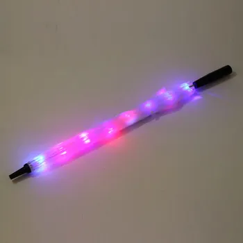 LED Luč Pregledna Dolgo Dežnik Laser Meč Svetlobe up Golf Dežniki Mavrica Spreminjanje Barve LED Prozoren Dežnik Suncobran