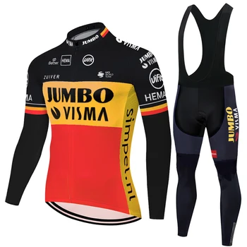 Prvak Kolesarski dres JUMBO VISMA maillot cyclisme homme poletje pomlad roupas ciclismo Moških dihanje 20 D gel blazinico