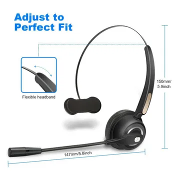 Novo leto 2020 Bluetooth Slušalke BH520 Brezžične Slušalke Čez Glavo Hrupa Preklic Slušalke Za Tovornjak Vozniki Urad
