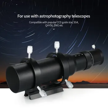 50mm Vodnik Obsega Finderscope za Astronomski Teleskop 200mm goriščna razdalja F4 Goriščno Razmerje Guidescope s Spiralnimi Focuser
