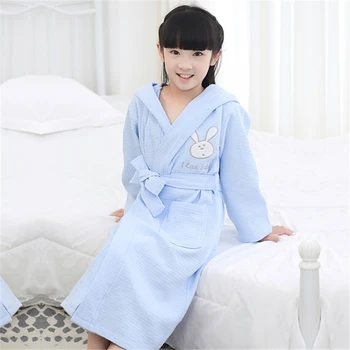 Otroški kopalni plašč bombaž hooded pižamo tanke vaflji vpojne plavanje yukata fanta in dekleta otroška risanka domov storitev 2020 nova