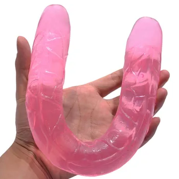 Močan Bullet Vaginalne in Analne Vibrator & 14.76 cm Dolg Dvojni Dildo Realističnih Seks Igrače za Žensko Pari Erotične Igrače za Odrasle