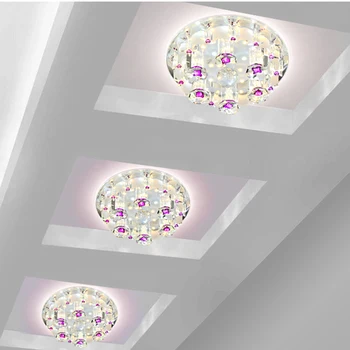 12W LED moderna dnevna soba kristalno hodnik Stropne Luči Stropne svetilke LED oltarja Hodniku, luči