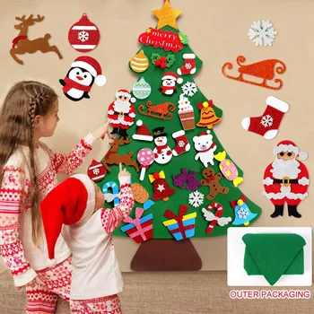 Staraise DIY Čutiti Božično Snežaka Božična Darila za Otroke Vrata Steni Visi Komplet s Palico na Dekoracijo Novo Leto Igrače