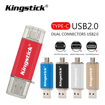 Visoke Hitrosti tipa c USB 2.0 Flash Diski Pendrive usb ključ 32GB 64GB 16GB 128GB Pero Voznik Osebnega Clef USB Flash Skok Pogoni