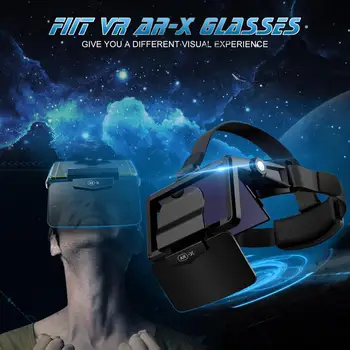 AR Očal 3D VR Slušalke Virtualne Realnosti 3D Očala Kartonske VR Slušalke za 4.7-6.3 palčni Telefon Za FIIT VR AR-X Čelada