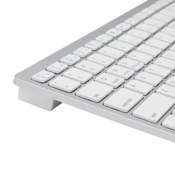 Srebro Ultra-slim 78 Tipke Brezžično Bluetooth Tipkovnico Za Zrak za ipad Mini za Mac Računalnik RAČUNALNIK Macbook iBook