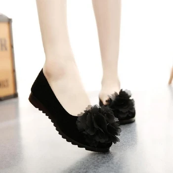 Cresfimix femmes appartements ženske mode plus velikost črno ravno čevlji lady srčkan udobno ples loafers retro čevlji a2011