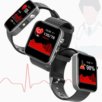 Športna Zapestnica Telesne Temperature, Merjenje Srčnega utripa, Krvnega Tlaka, Spremljanje Zdrave Tracker Pametno uro s EKG PPG SPO2 T68