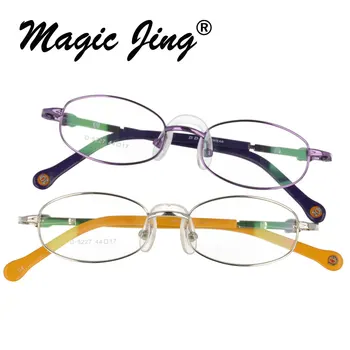 Kovinski Očala Okvirji za Očala Polni Platišča Otrok Optičnih Slik Pomlad Tempelj Recept Očala D5227