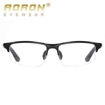 AORON Očala AL-MG Spektakel FrameMen Računalnik Optični Oči Clear Leče Očal Okvir Za Moški Pregleden Armacao de