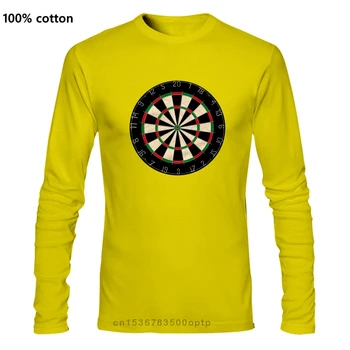 2020 Dolg rokav Bombaž Človek Oblačila Dartboard Pikado Dart Player T-Shirt Premium Bombaž Phil Taylor Van Gerwen majica s kratkimi rokavi