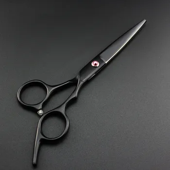 Strokovno japonska 6 inch black rezani las škarje set za rezanje barber makas frizuro škarje redčenje frizerske škarje, škarje za