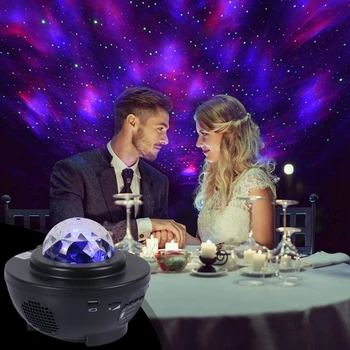 Barvita Zvezdnato Projektor Svetlobe Nebo Galaxy Bluetooth USB Glasovni Nadzor Predvajalnik Glasbe StarLED Noč Lahka Romantična Projekcija Lučka