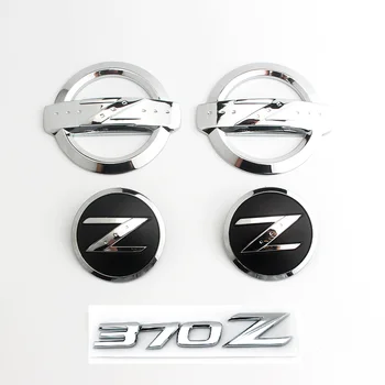 5pcs/set Chrome 370Z Sprednja Maska Strani Značko Emblem Pismo Decal za 370z Fairlady Z Z34