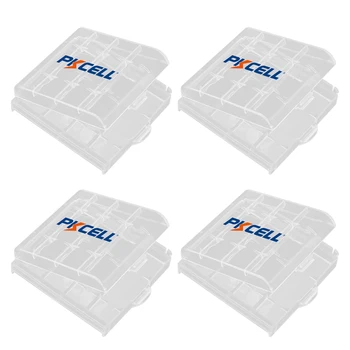 5Pcs PKCELL AA AAA Baterije Polje Plastični Primeru Imetnik Škatla za Shranjevanje Bele Primeru Zajema Držalo Baterije Škatla za Shranjevanje