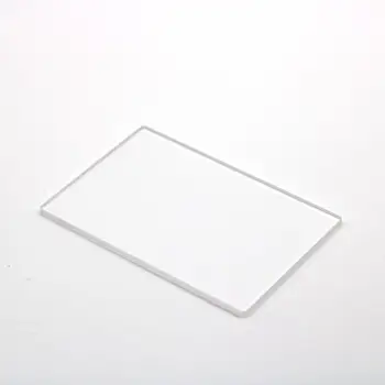 Pravokotnik obliko, velikost 50x80mm optični kremenovo steklo JGS2