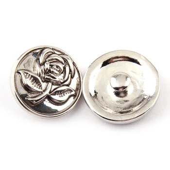Free drop shipping 1.8-2 cm zlitine rose cvet design čar DIY gumb kovinski čare