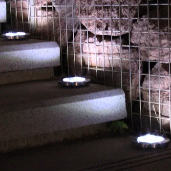 LED Sončne Podzemnih Svetilke Vrt Dvorišče, Nepremočljiva Sončne Prostem Cestni Valjarji za Dekoracijo Svetlobe