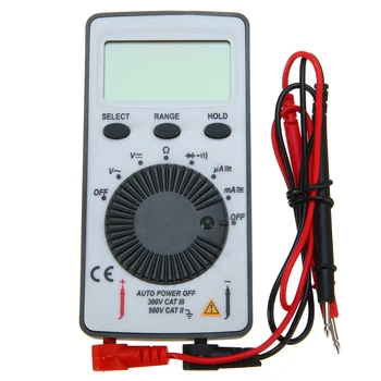 AN101 Digital Mini Multimeter DC/ Napetost Tekoči Meter Dlančnik Pocket Voltmeter Ampermeter Tester s Testno Vodi 10*55*10 mm