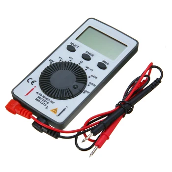 AN101 Digital Mini Multimeter DC/ Napetost Tekoči Meter Dlančnik Pocket Voltmeter Ampermeter Tester s Testno Vodi 10*55*10 mm