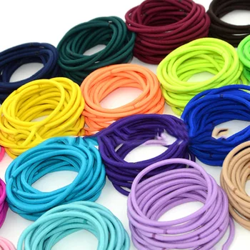 100 kozarcev/Velikost serije 5 cm Dekle Tanke Čop, Držalo za Pribor Elastično gumico Za Ženske Candy Barve za Lase Tie Gumi
