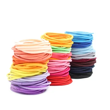 100 kozarcev/Velikost serije 5 cm Dekle Tanke Čop, Držalo za Pribor Elastično gumico Za Ženske Candy Barve za Lase Tie Gumi