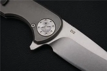 NOVO F3 Keramičnih ležajev Folding Nož D2 Rezilo Titana TC4 Ročaj Taktično Noži na Prostem Preživetje Žepni Nož EOS Orodja