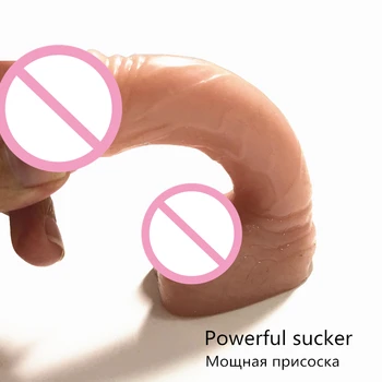 Majhen Vibrator Realne Erotično Dick Mehko Mini Velikosti Meso Ponaredek Dildo Moški Analni Penis Sesalni Adult Sex Igrače Za Ženske
