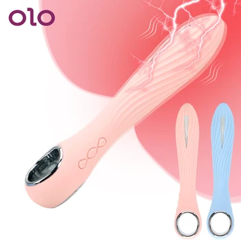 OLO Električnega Udara Impulz Dildo, Vibrator Klitoris Stimulator 12 Frekvenca Ženski Masturbator Električnega Udara vibrator za G-Spot