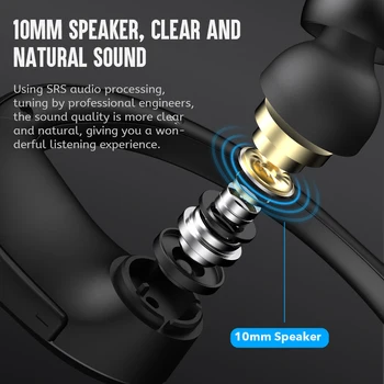 Dacom Športnik Teče Brezžični Šport Slušalke Stereo Bluetooth 5.0 Vodotesne Slušalke Slušalke z Mikrofonom