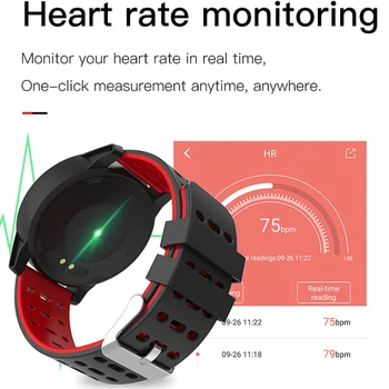 119 Plus Pametna Zapestnica D18 Krvni Tlak Fitnes Tracker Srčnega utripa Nepremočljiva Šport Nosljivi Pazi Za Android IOS