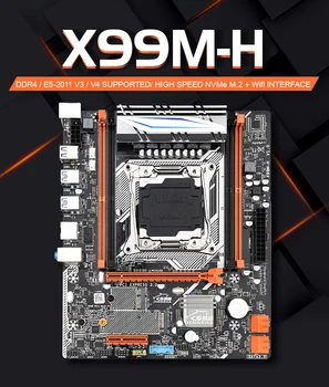 JINGSHA X99M-H matične plošče, Set Z 2*8gb=16GB DDR4 2133MHZ ECC REG RAM In Xeon E5 2680V3 Podporo USB 3.0 Sata Pcie 16X