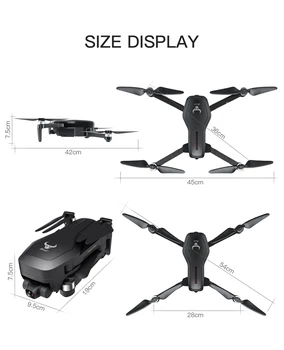 NWEGPS Brnenje S Kamero HD 4K Treh Osi Anti-Shake Gimbal Fotoaparat Brnenje GPS Brushless Quadcopter Strokovno Brnenje Selfie Dron