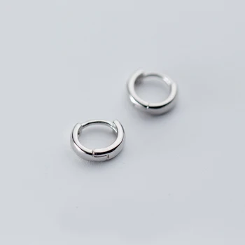 MloveAcc 925 Sterling Srebro Hoop Geometrijske Uho Uhani za Ženske Modni Srebrni Nakit Earings