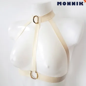 MONNIK latexPink in Bele Dame Seksi Perilo iz Lateksa Niz Lok Dekoracijo