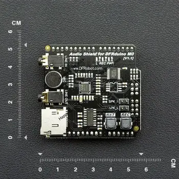 Novo DFRobot Avdio Ščit Za DFRduino M0, 5V WM8978 strokovno Hi-Fi codec čip IIS vmesnik Podporo kartičnega DC3.5 MIC Vhod