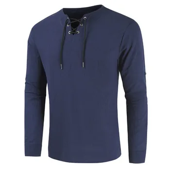 2020 Nov Modni Simple Multi Color Bombaž Majica Dolg Rokav Perilo Majica Moški Krog Vratu Moških Jeseni Shirt Tiskanje