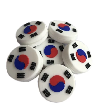 15pcs Južna Koreja Državne zastave teniški lopar vibracije tresljajev/teniški lopar blažilnik