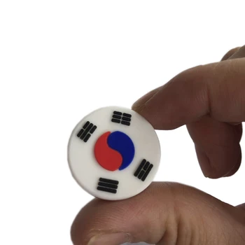 15pcs Južna Koreja Državne zastave teniški lopar vibracije tresljajev/teniški lopar blažilnik