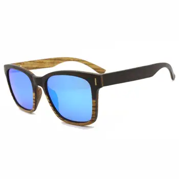 BerWer Črni Les, sončna Očala Lesa Polarizirana sončna Očala Moških Očala Moških UV400 Zaščito Lesenih Očala