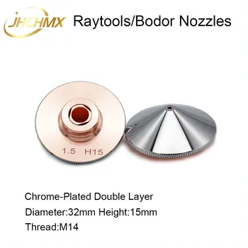 JHCHMX Raytools Šobe Dvojno Plast Dia.32mm Kalibra 0.8-4.0 mm Za Opolnomočenje BT230 BT240 Fiber Laser Glavo Bodor Laserski Stroj