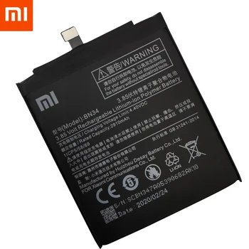Xiao Mi Originalne Baterije Telefona BN34 za Xiaomi Redmi 5A 5.0
