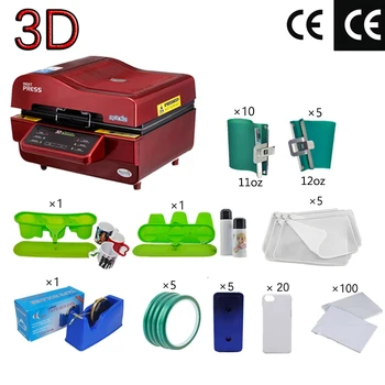 ST-3042 3D Toplote Sublimacija Pritisnite 3D Tiskalnik Vakuumski Heat tiska Stroj za Primere, Skodelice Plošče Očala