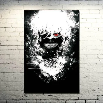 Kaneki - Tokyo Ghoul Znova Vroče Janpan Anime Umetnosti Svilene Tkanine, Poster Tiskanje 13x20 24x36 Palčni Touka Stenske Slike Za dnevno Sobo 002