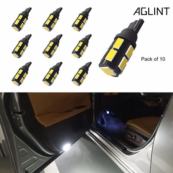 AGLINT 10PCS Auto Zamenjava Žarnice LED T10 194 5W5 501 LED Za Parkirni prostor Luč registrske Tablice Svetlobe Potrditev Svetlobe Bela 12V