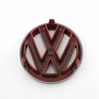 130 mm Sijaj Črna Rdeča Sprednja Maska Žar Značko Avto Zamenjava Logotip Simbol za Volkswagen Jetta MK6 2011 2012 2013