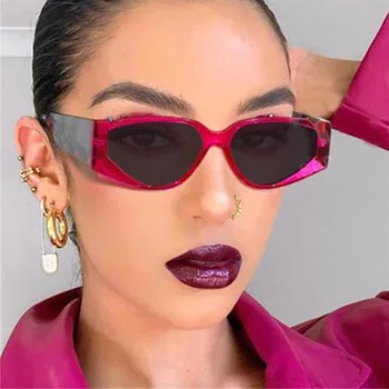 Trend Grafiti Barve Original Sončna Očala 2020 Ženska Modna Hip Hop Pravokotnik Sončna Očala Moških Prevelik Sončna Očala Za Ženske