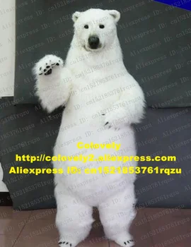 Beli Morski Medved Polarni Medved, ki je Maskota Kostum za Odrasle Risani Lik Obleko, Obleko Odprta Podjetja High Street Center zz4873